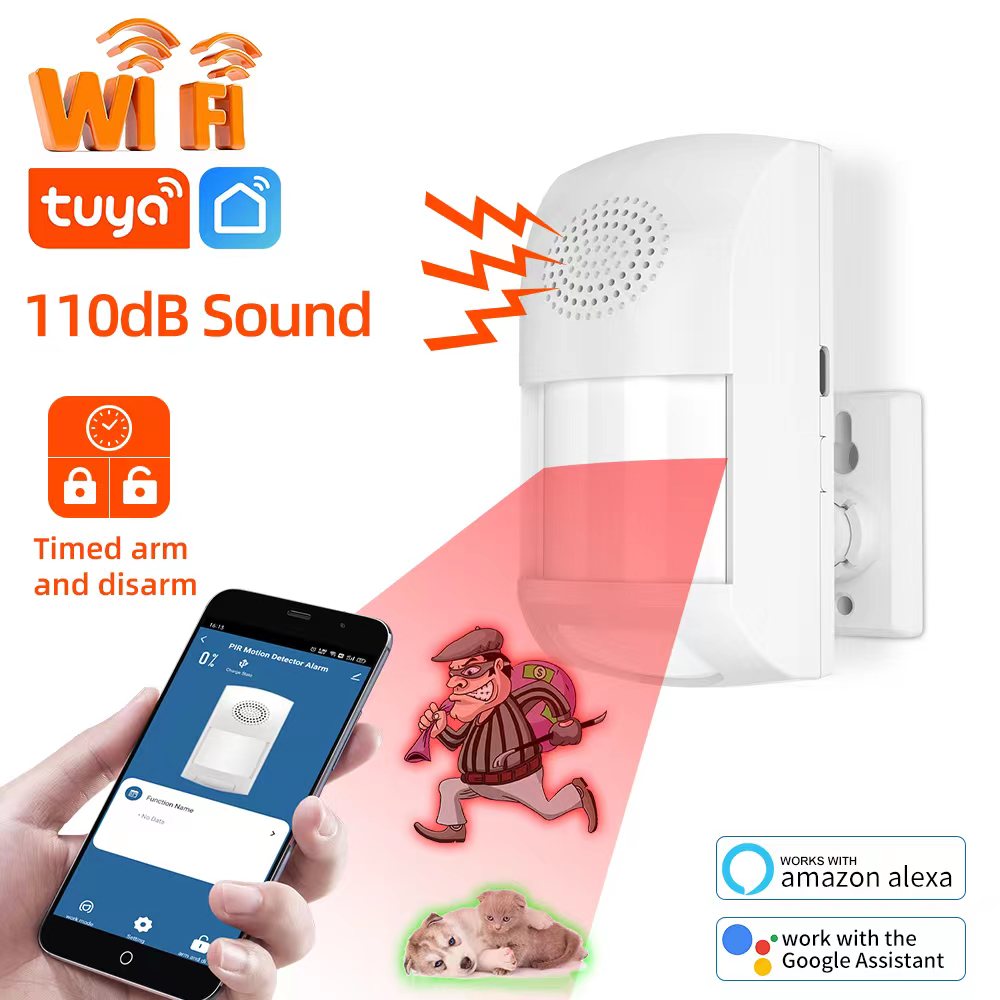 Pet Immune Pir Sensor - Tuya WiFi Smart Home Burglar Alarm