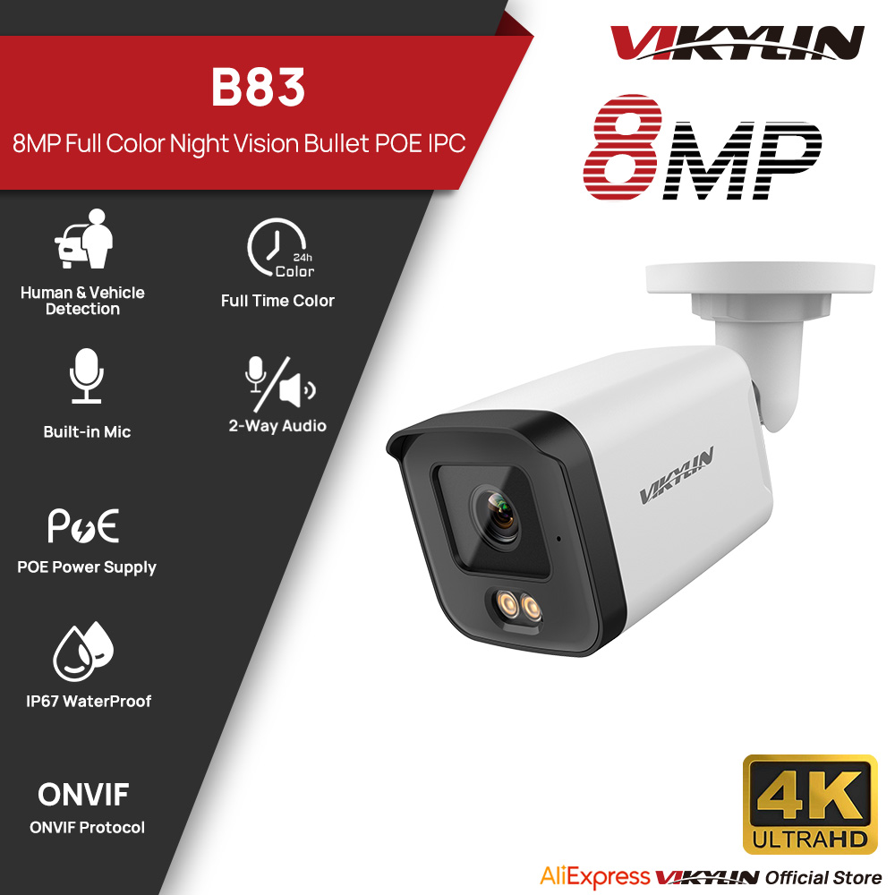 VIKYLIN 8MP HD IP Security Cam - Home Security Lights Outdoors review and price