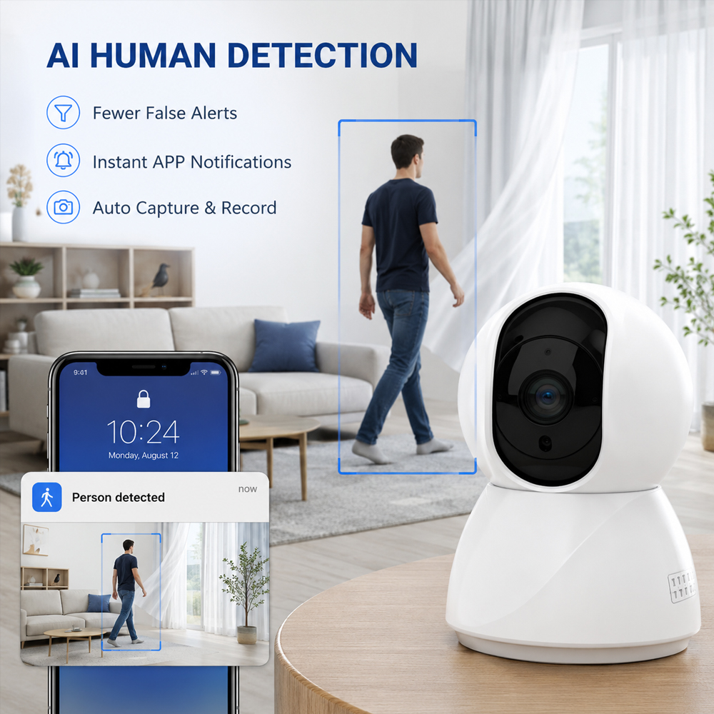 5MP WiFi Indoor Security Camer - Home Security Google Camera review and price
