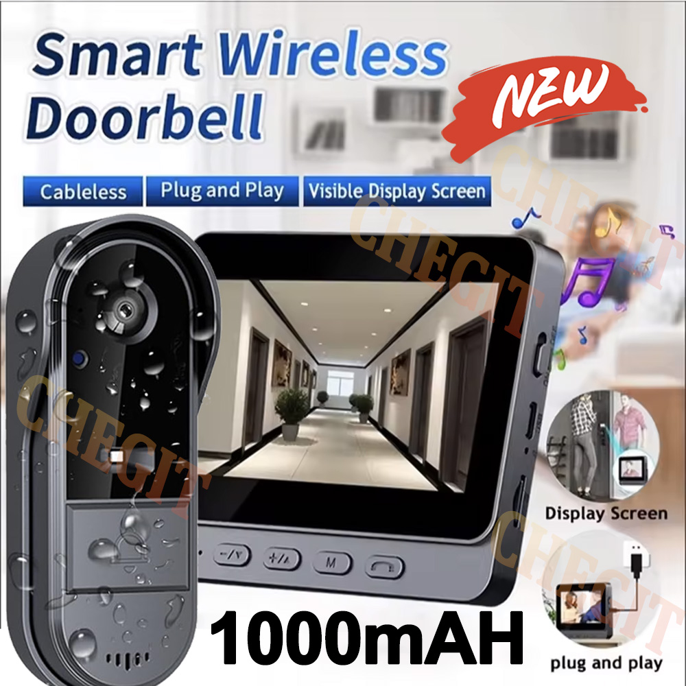 Wireless Wifi Doorbell Camera  - Home Security Monitoring Service review and price