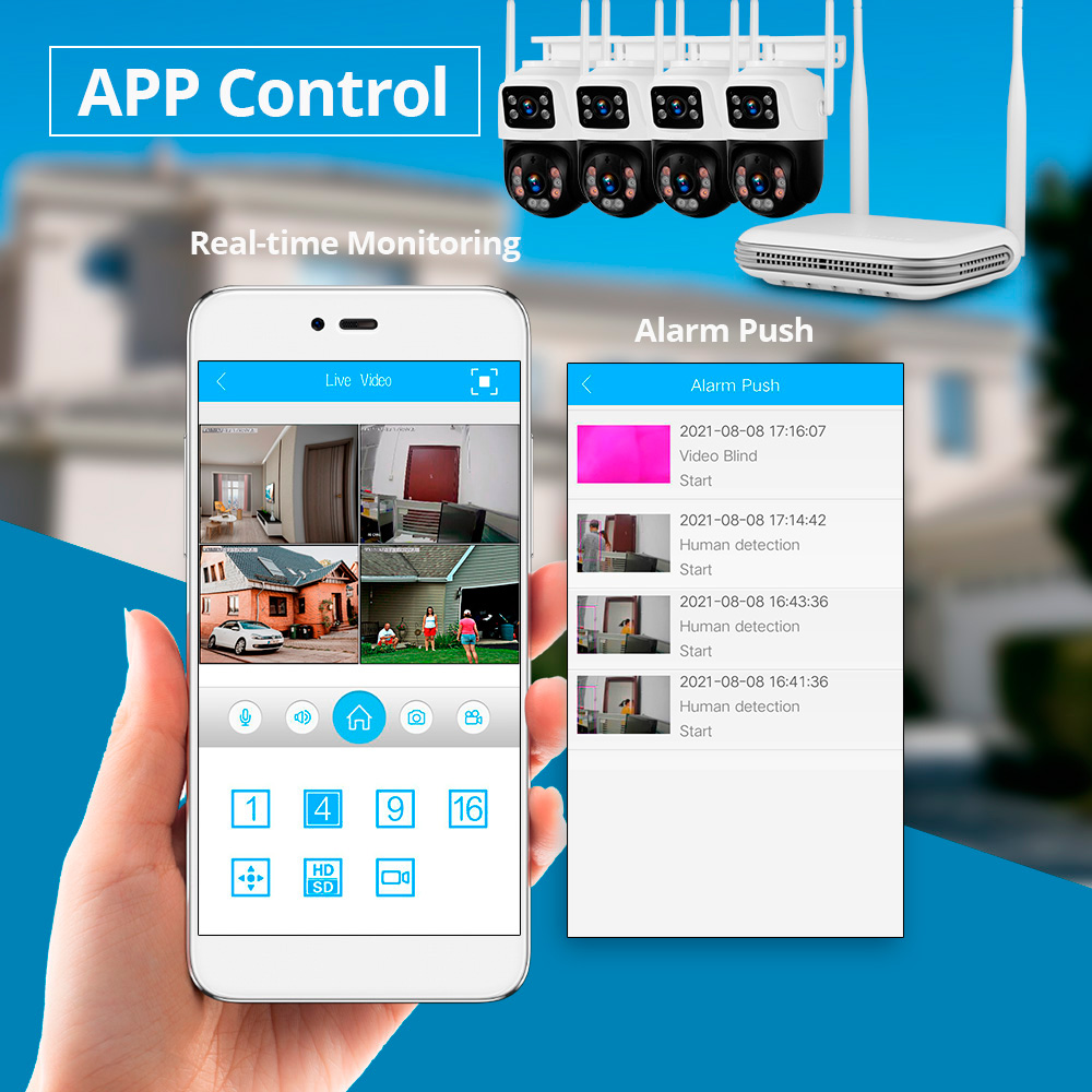 KERUI Waterproof 6MP HD Wirele - Home Security And Camera System review and price