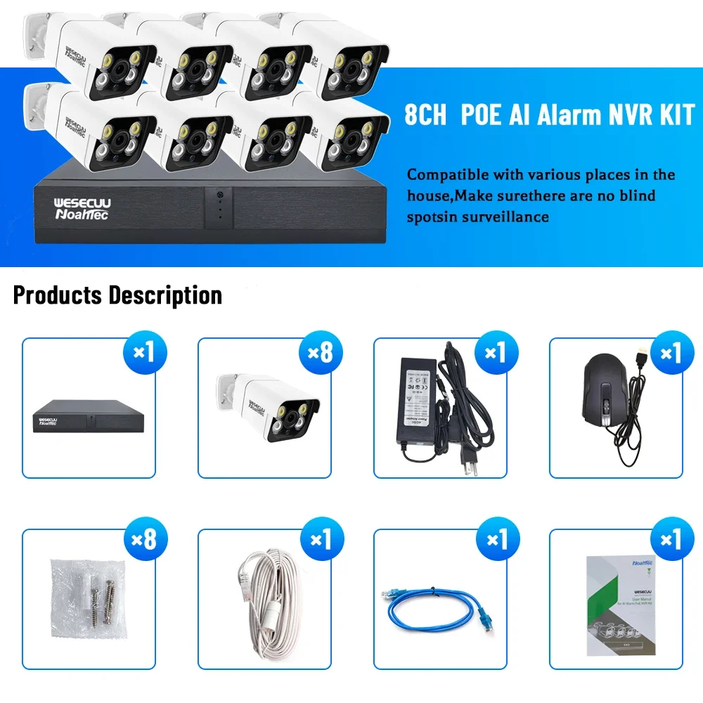 Manufacturer 5mp 4k 8mp 4 8 16 - Home Security And Camera System review and price