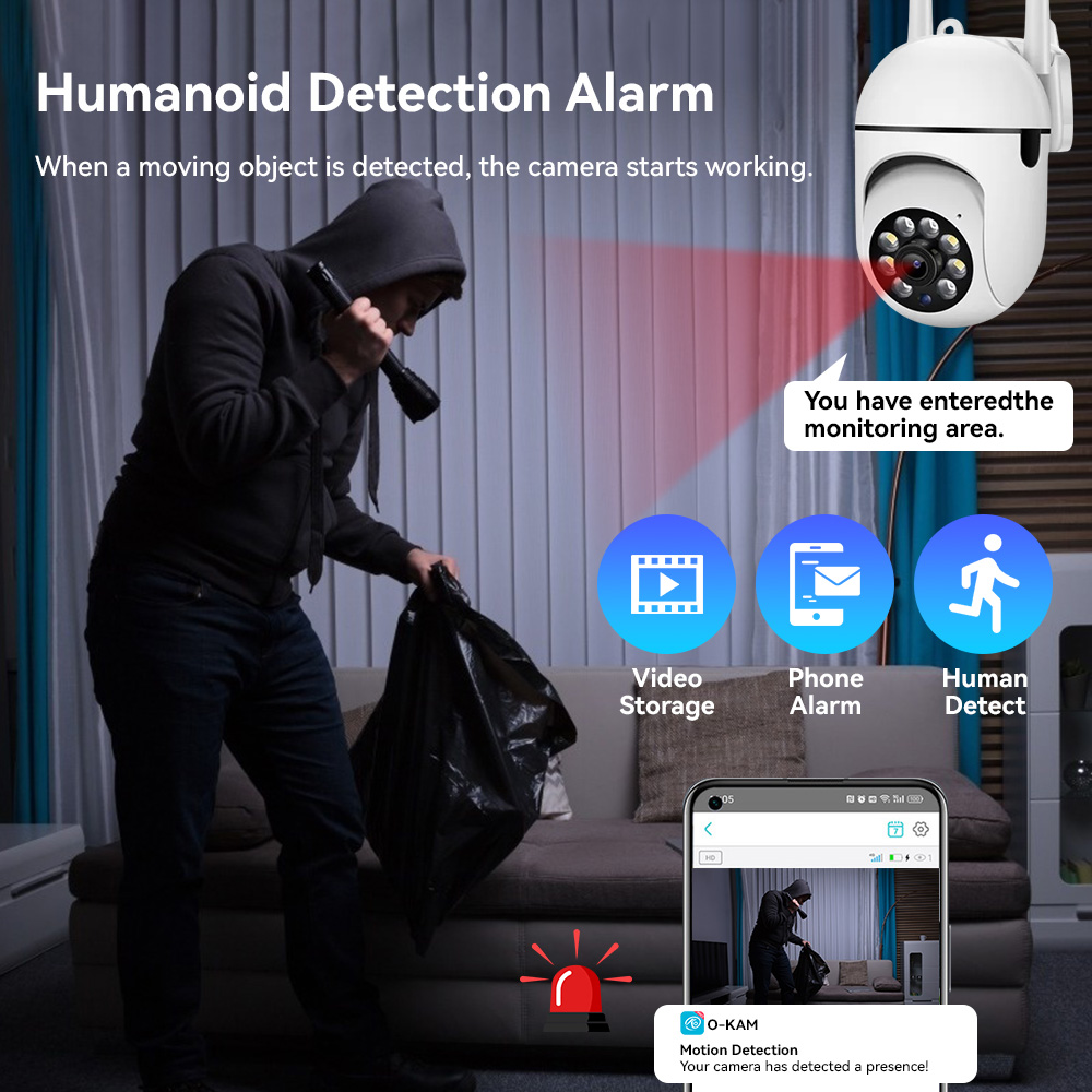 8MP 2.4G Wifi IP CCTV Camera C - Home Security Lights Outdoors review and price