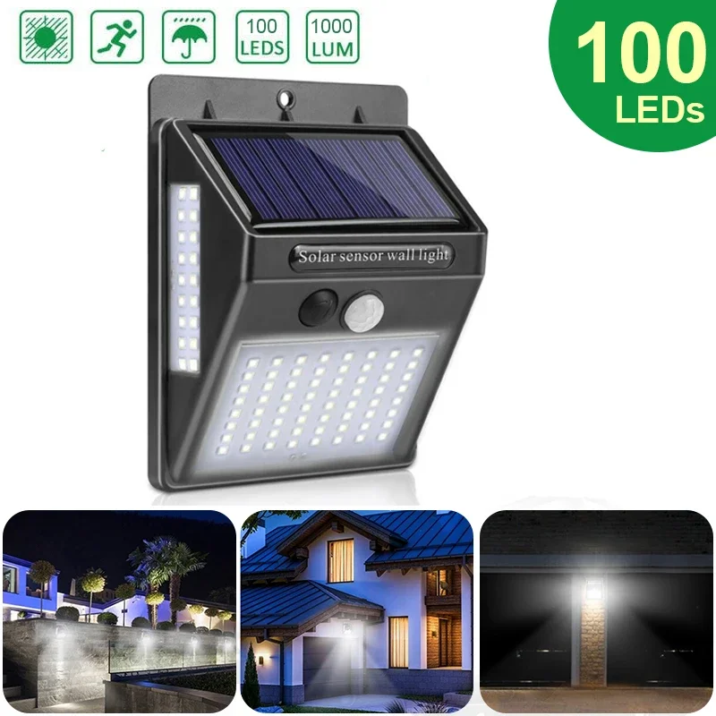 Outdoor Solar 100 LED PIR Moti - Home Security Lights Outdoors review and price