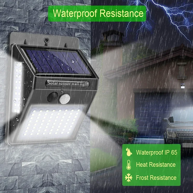 Outdoor Solar 100 LED PIR Moti - Home Security Lights Outdoors review and price