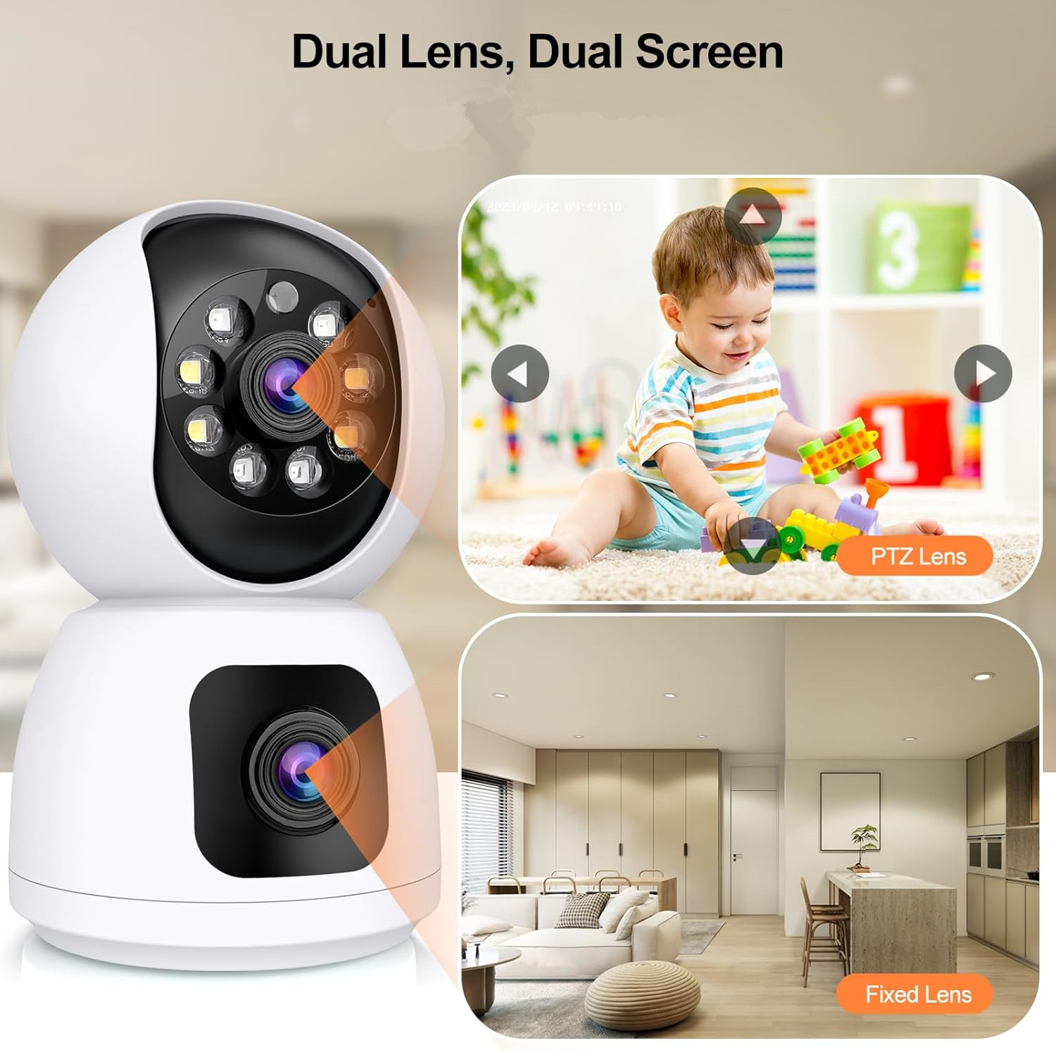 8MP WiFi IP Camera Dual Lens B - Home Security Google Camera review and price