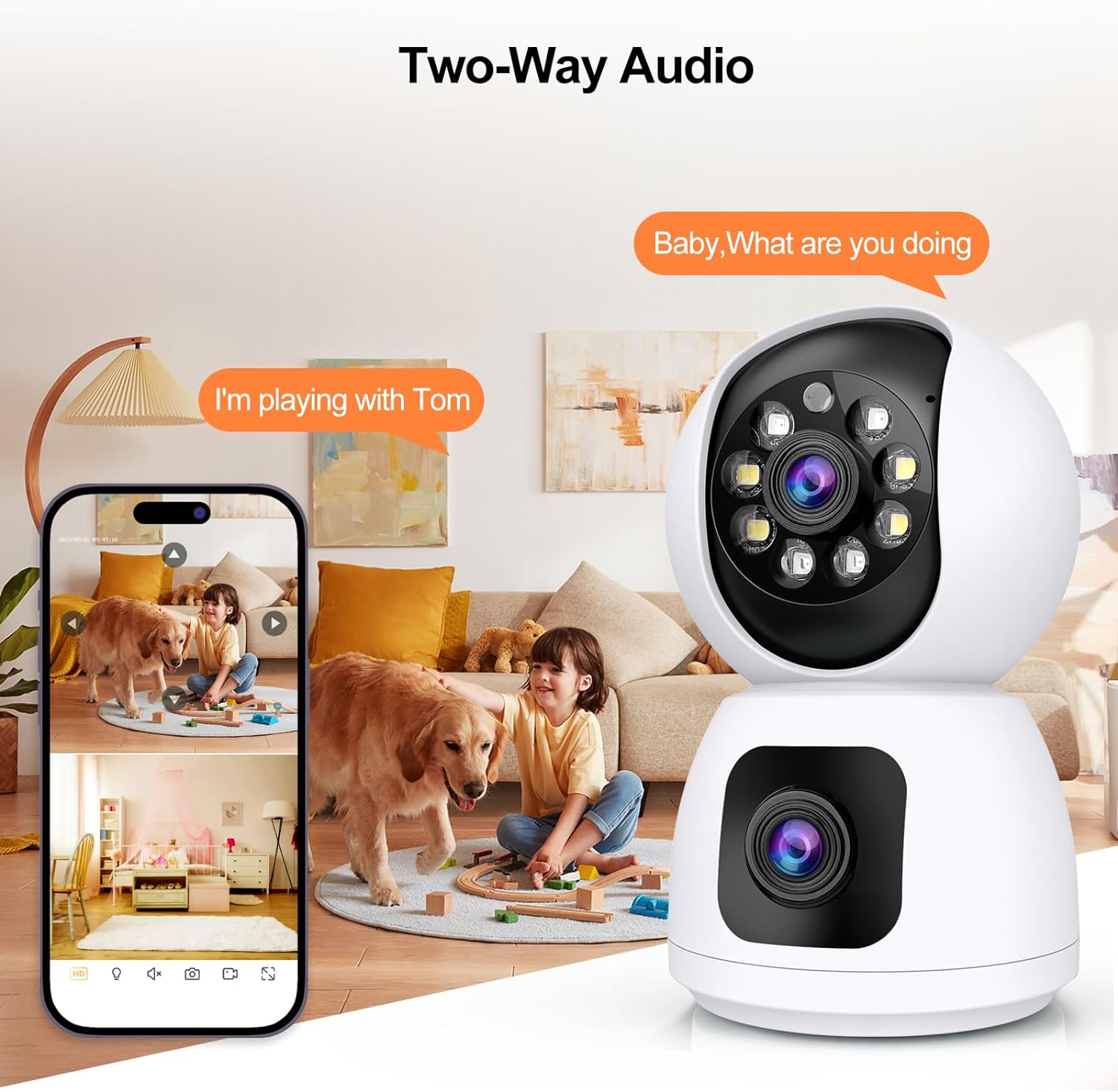 8MP WiFi IP Camera Dual Lens B - Home Security Google Camera review and price